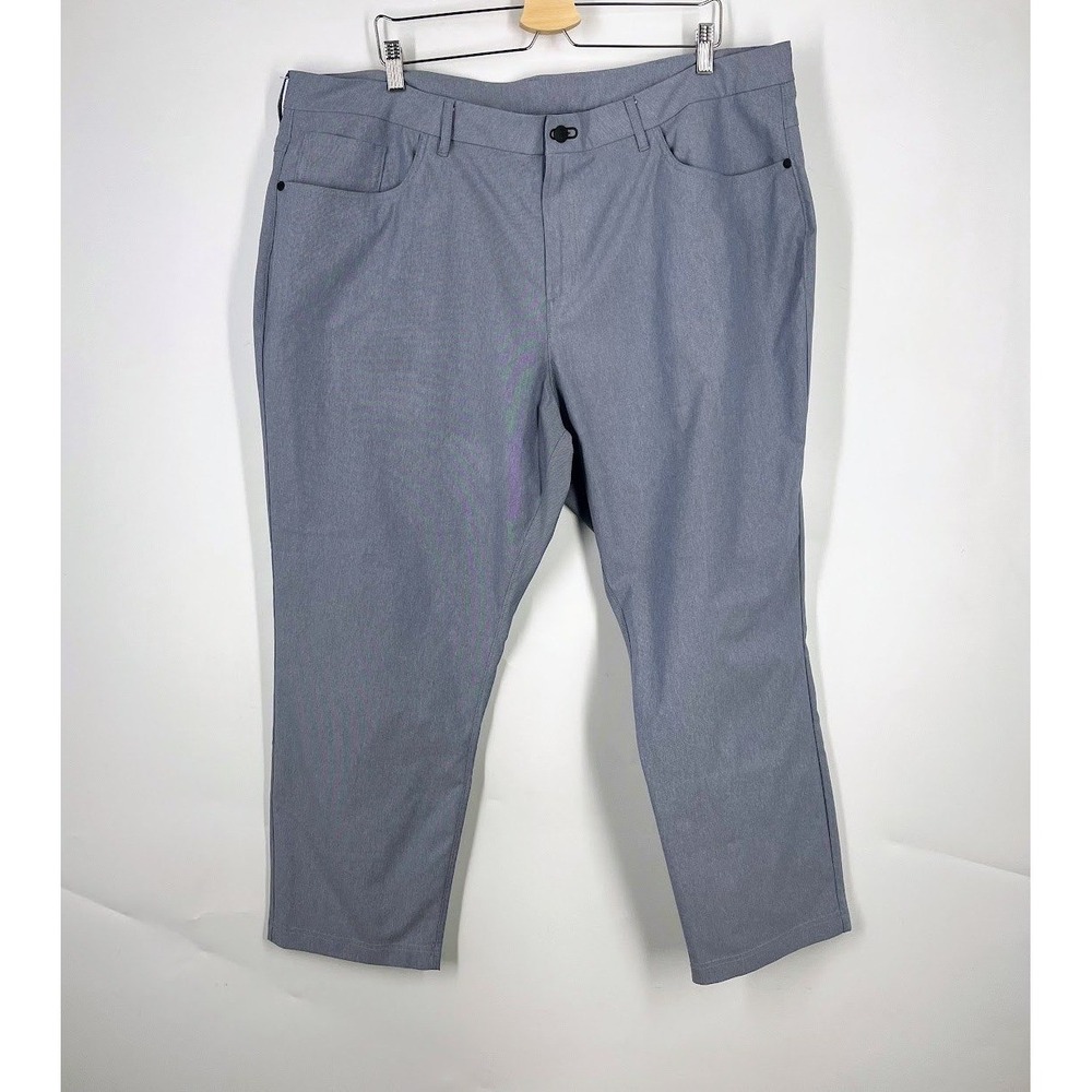 Public Rec Workday Pants Mens Heather Grey Performance Chino Trousers Size 44x28